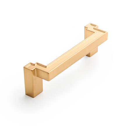 Signature Hardware Matilde 5-1/16 Inch Center to Center Drop Cabinet Pull Brushed Gold
