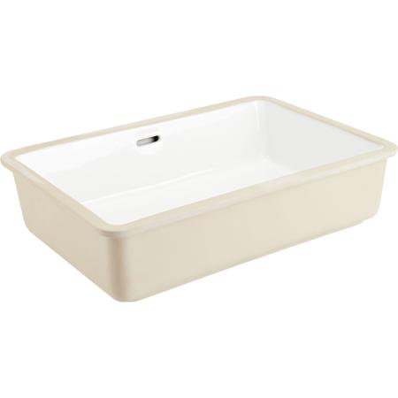 Signature Hardware Destin 23" Rectangular Porcelain Undermount Bathroom Sink with Overflow White