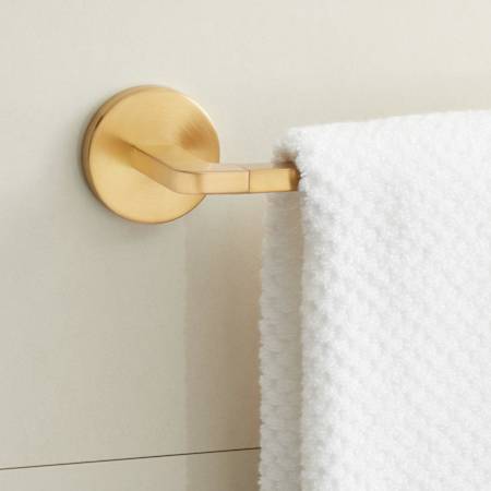 Signature Hardware Drea 18" Towel Bar Brushed Gold