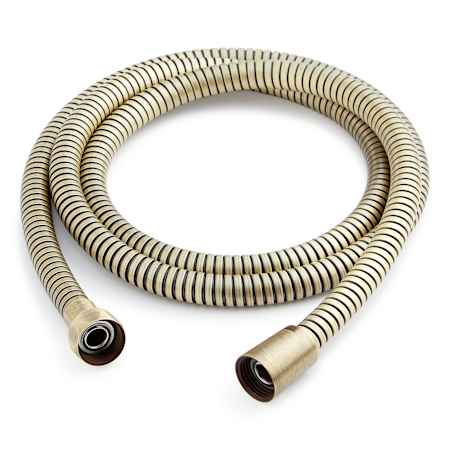 Signature Hardware 60" Stretchable Hand Shower Hose Aged Brass
