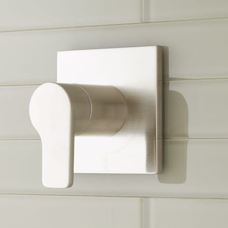 Signature Hardware Hibiscus Volume Control Trim - 1/2" Rough In Valve Included Brushed Nickel