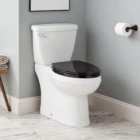Signature Hardware Bradenton 1.28 GPF Two Piece Elongated Toilet - Seat Included, ADA Compliant White
