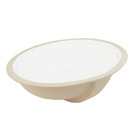 Signature Hardware Key Largo 19" Oval Porcelain Undermount Bathroom Sink White