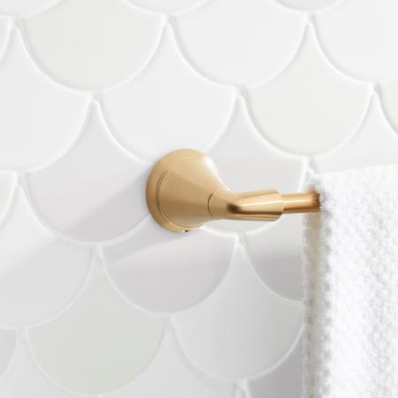 Signature Hardware Provincetown 18" Towel Bar Brushed Gold