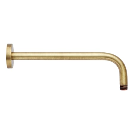 Signature Hardware FundamentALL 12" Wall-Mount Rain Shower Arm and Flange Aged Brass