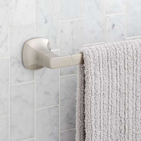 Signature Hardware Sefina 18" Towel Bar Brushed Nickel
