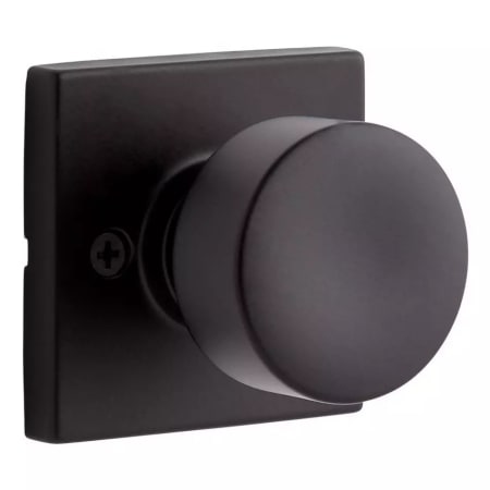 Signature Hardware Adriot Dummy Door Handle - Square Rosette - Knob Handle Matte Black