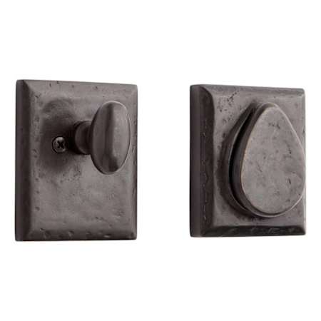 Signature Hardware Solid Bronze Rectangular Deadbolt Lock Dark Bronze