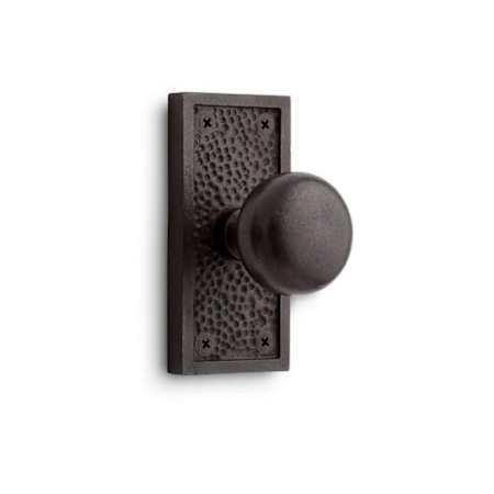 Signature Hardware Traeger Solid Bronze Single Dummy Door Knob Dark Bronze