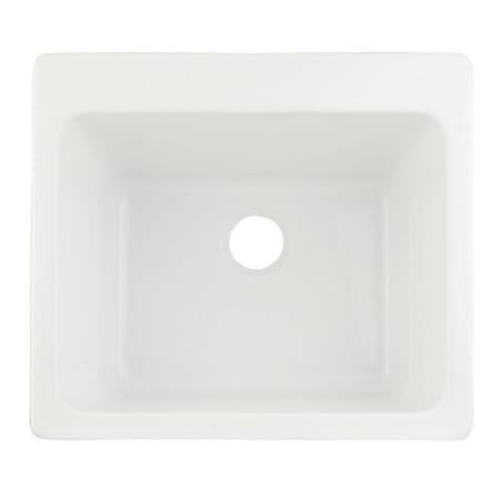 Signature Hardware Medford 25" Undermount Single Basin Acrylic Laundry Sink White