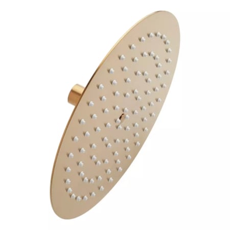 Signature Hardware 2.5 GPM 10" Wide Contemporary Rain Shower Head Brushed Gold