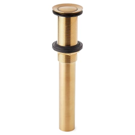 Signature Hardware Extended Press Type Pop Up Drain with No Overflow Brushed Gold