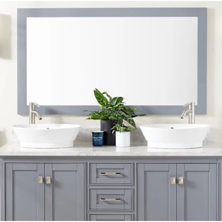 Signature Hardware Fallbrook 56" Vanity Mirror Gray