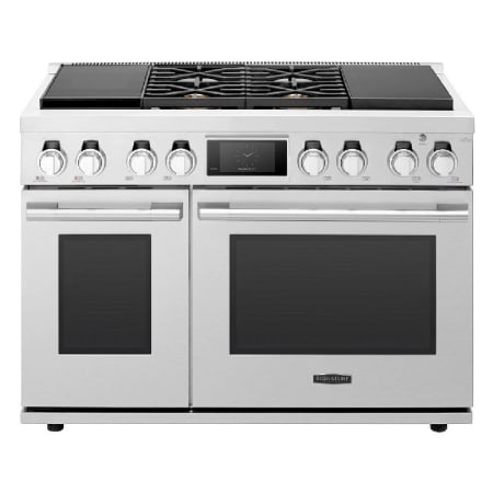 Signature Kitchen Suite 48 Inch Wide 7.9 Cu. Ft. Free Standing Dual Fuel Range with Self Clean and Sabbath Mode Stainless Steel