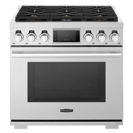Signature Kitchen Suite 36 Inch Wide 6.3 Cu. Ft. Free Standing Gas Range with Ultra High and Ultra Low Burners Stainless Steel