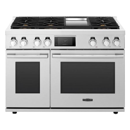 Signature Kitchen Suite 48 Inch Wide 7.9 Cu. Ft. Free Standing Gas Range with Convection Technology and Griddle Stainless Steel