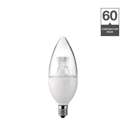 Simply Conserve Contractor Pack of (60) 5 Watt Soft White Dimmable B11 Candelabra (E12) LED Bulbs N/A