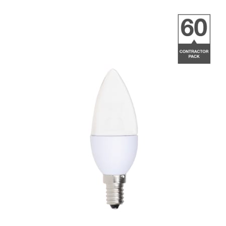 Simply Conserve Contractor Pack of (60) 5 Watt Soft White Dimmable B11 Candelabra (E12) LED Bulbs N/A