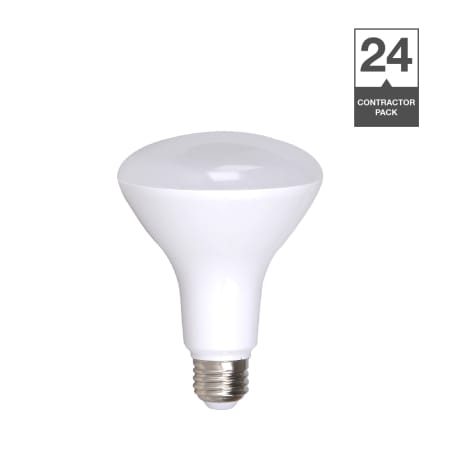 Simply Conserve Contractor Pack of (24) 8 Watt Soft White Dimmable BR30 Medium (E26) LED Bulbs N/A