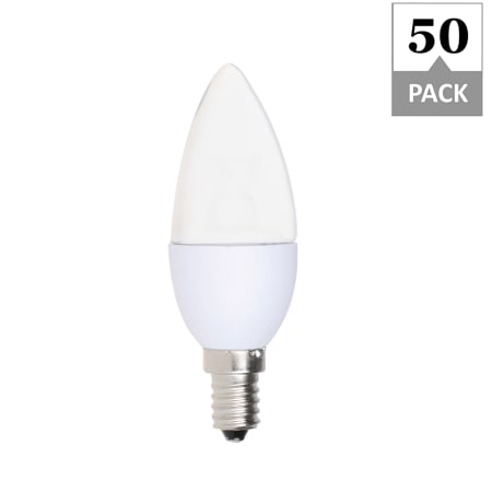 Simply Conserve Pack of (50) - 5 Watt Dimmable Candelabra (E12) LED Bulb - 350 Lumens, 2700K and 81 CRI N/A
