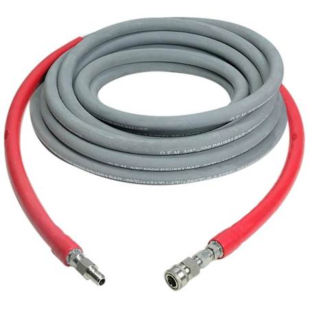 Simpson Simpson R2 200-Foot (1/2") 10,000 PSI Wrapped Rubber High Pressure Hose w/ Quick Connects (Hot / Cold Water) N/A
