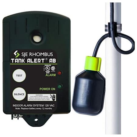 SJE Rhombus TAAB-01H - Tank Alert AB High Level Water Alarm (120V) with 15' Cord N/A