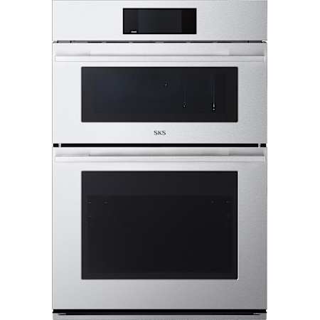 SKS 30 Inch Wide 6.4 Cu. Ft. Electric Oven and Microwave Combo with Meat Thermometer and Sabbath Mode Stainless Steel