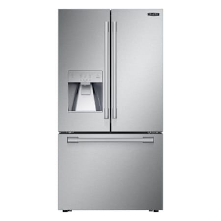 SKS 36 Inch Wide 120 Volt 25.5 Cu. Ft. Energy Star Certified French Door Refrigerator with External Water Dispenser Stainless Steel