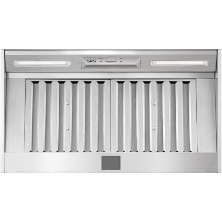 SKS 200 - 600 CFM 36 Inch Wide Range Hood Insert with 5 Speeds and Touch Controls Stainless Steel
