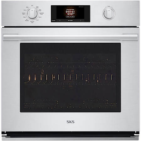 SKS 30 Inch Wide 4.7 Cu. Ft. Electric Single Oven with Self Clean and Sabbath Mode Stainless Steel