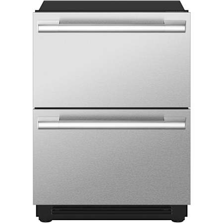 SKS 24 Inch Wide 120 Volt 3.4 Cu. Ft. Energy Star Certified Panel Ready Refrigerator Drawer with LED Lights Panel Ready