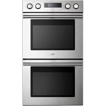SKS 30 Inch Wide 9.4 Cu. Ft. Electric Double Oven with Sabbath Mode and Convection Bake Stainless Steel