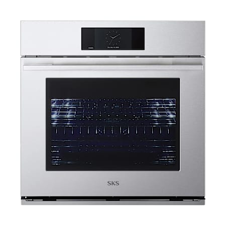 SKS 30 Inch Wide 4.7 Cu. Ft. Electric Single Oven with Sabbath Mode and Self Clean Stainless Steel