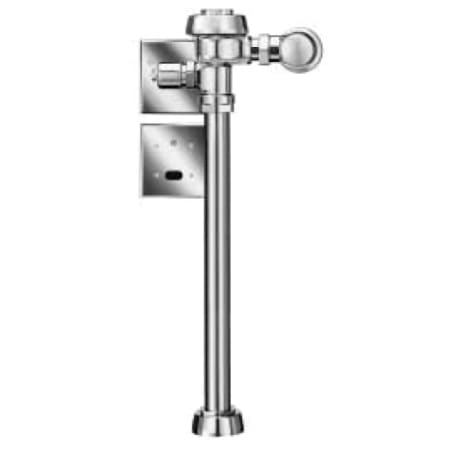 Sloan Exposed, Low Consumption (1.6 gpf/6.0 Lpf), Sensor Operated Royal® Model Water Closet Flushometer, for floor mounted or wall hung top spud bowls. Chrome