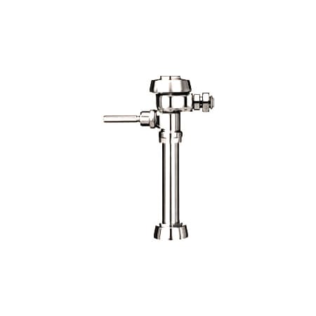 Sloan Exposed, Water Saver (3.5 gpf/13.2 Lpf), Water Closet Flushometer with Adjustable Ground Joint Tailpiece, for floor mounted or wall hung 1-1/2" top spud bowls. Chrome