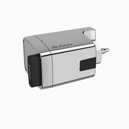 Sloan Battery-Powered, Sensor-Activated, Single-Flush Retrofit Conversion Kit for Exposed Closet Flushometers Chrome with Logo