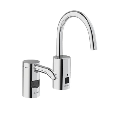 Sloan Sensor Activated Deck Mounted Hand Washing Faucet with Double Infrared Sensors Polished Chrome