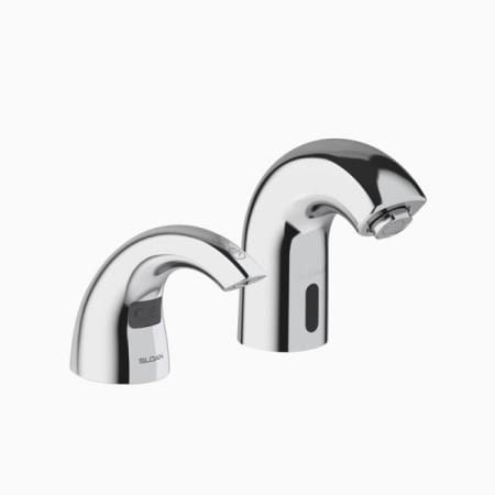 Sloan 0.5 GPM Deck Mounted Bathroom Faucet with Soap Dispenser Polished Chrome