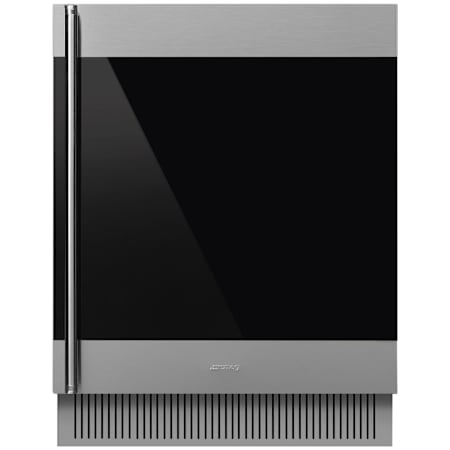 Smeg 23 Inch Wide 38 Bottle Capacity Fingerprint Resistant Built-In Wine Cooler with Removable Shelves and Telescopic Guide Rails Fingerprint Resistant Stainless Steel