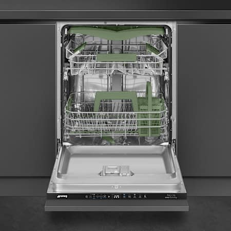 Smeg 24 Inch Wide 15 Place Setting Built-In Panel Ready Top Control Dishwasher with Intensive Washing Zone and Total Aquastop Panel Ready