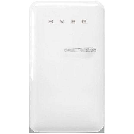 Smeg FAB 21 Inch Wide 4.48 Cu. Ft. Energy Star Certified Left Hinge Compact Freezerless Refrigerator with LED Lights and Adjustable Door Bin White