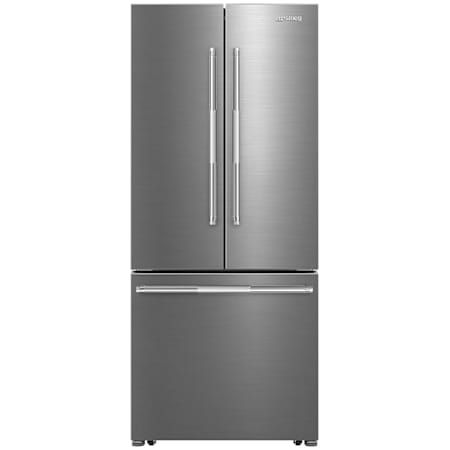 Smeg 30 Inch Wide French Door Refrigerator with Bottle Shelf and Sabbath Mode Stainless Steel