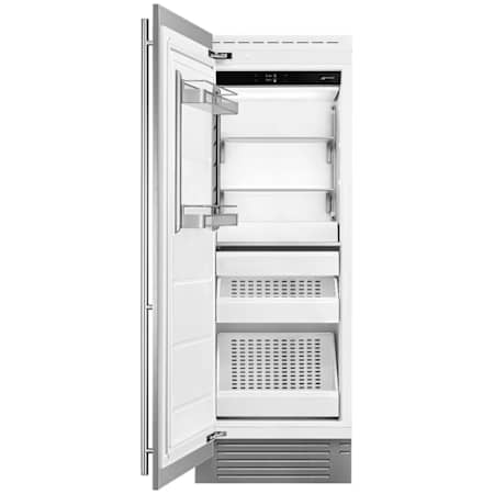 Smeg 30 Inch Wide 15.96 Cu. Ft. Built-In Panel Ready Column Freezer with Ice Maker and Sabbath Mode Panel Ready