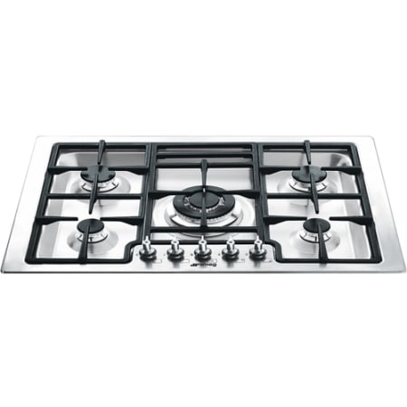 Smeg 30 Classic 5 Burner Gas Cooktop Stainless Steel