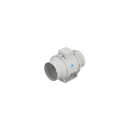 Soler and Palau 4" Duct 135 CFM In-line Mixed Flow Duct Fan White Plastic