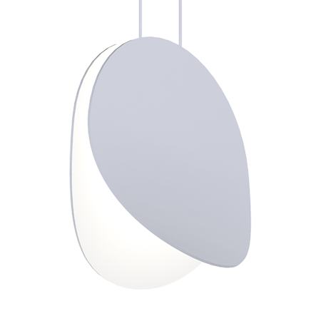 Sonneman Malibu Discs 10" Wide LED Mini Pendant Dove Gray