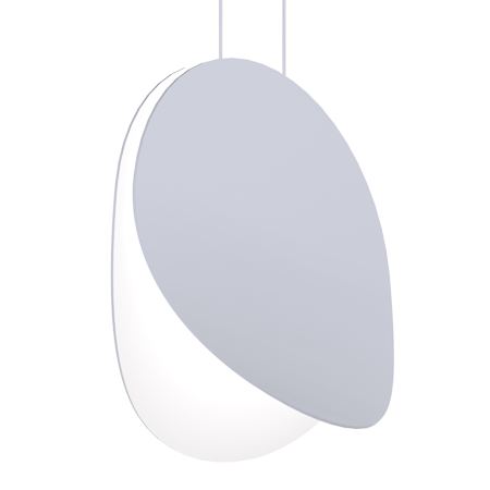 Sonneman Malibu Discs 14" Wide Pendant Dove Gray