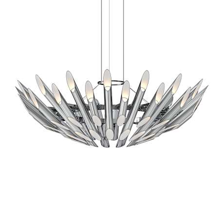 Sonneman Chimes 48" Wide Suspension Pendant Polished Chrome