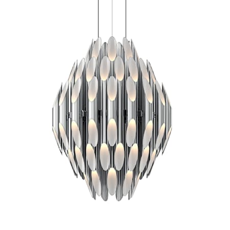 Sonneman Chimes 25" Wide Suspension Pendant Polished Chrome