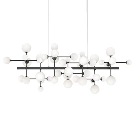 Sonneman Nebula 69" Wide Linear Chandelier Satin Black
